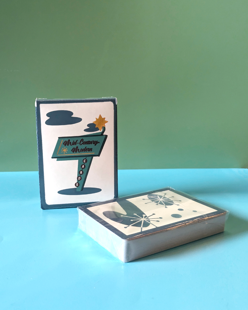 Mid Century Modern Cards deck