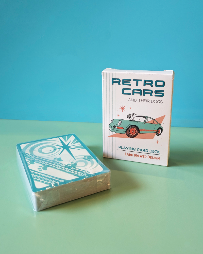 Retro Cars and their Dogs deck